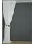 Mikro Model Kırık Beyaz Renk Hazır Dikilmiş Pileli Fon Perde 300 x 260 cm 5