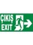 5 Adet Fosforlu Acil Çıkış Exit Levhası Fotolümenli Sağ Yön 1