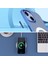Apple iPhone 13 Kılıf Wireless Şarj Özellikli Buttom Magsafe Silikon Kapak Lacivert 4