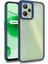 Realme C35 Kılıf Flora Sert Silikon Arkası Cam Şeffaf Lacivert 1