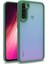 Casestreet Xiaomi Redmi Note 8 Kılıf Flora Sert Silikon Arkası Cam Şeffaf Yeşil 1
