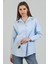 Kadın Oversize Uzun Basic Gömlek 1
