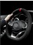 Vw Golf 5 Dikmeli Direksiyon Kılıfı Alkantra Kırmızı Yüzüklü 3