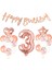 3 Yaş Rose Gold Happy Birthday Set 1