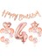 4 Yaş Rose Gold Happy Birthday Set 1