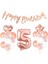 5 Yaş Rose Gold Happy Birthday Set 1