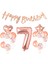 7 Yaş Rose Gold Happy Birthday Set 1