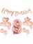 8 Yaş Rose Gold Happy Birthday Set 1