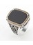 Siyah Oniks Taşlı Erkek Gümüş Yüzük 1