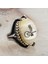 Sedef Taşlı Pençeli Osmanlı Tuğralı Gümüş Yüzük 2