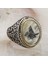 Sedef Taşı Osmanlı Tuğralı Gümüş Yüzük 2