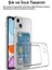 Apple iPhone 13 Kapak Kamera Korumalı Kartlıklı Şeffaf Silikon Kılıf 2