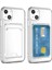 Apple iPhone 13 Kapak Kamera Korumalı Kartlıklı Şeffaf Silikon Kılıf 5