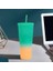 Degrade Saman Fincan Ev Kullanımlık Büyük Kapasiteli Su Şişesi Taşınabilir Açık Kamp Lıd ile Sızdırmaz Tumbler | Tumblers (Yurt Dışından) 3