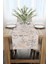 Siyah Krem Renkli Modern Siluet Desenli Dijital Baskılı Runner CGH1099-RN 2