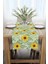 Sarı Yeşil Ayçiçek Desenli Dijital Baskılı Runner CGH1113-RN 2