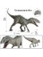 34 cm Jurassic Indominus Rex Aksiyon Figürleri Açık Ağız Savage Tyrannosaurus Dinossauro Dünya Hayvanlar Modeli Çocuk Oyuncak | Aksiyon Figürleri (Gri) (Yurt Dışından) 4