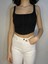 Kadın Siyah Korse Model Crop 3