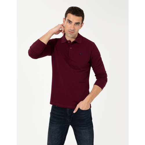 Pierre Cardin Erkek Bordo Sweatshirt 