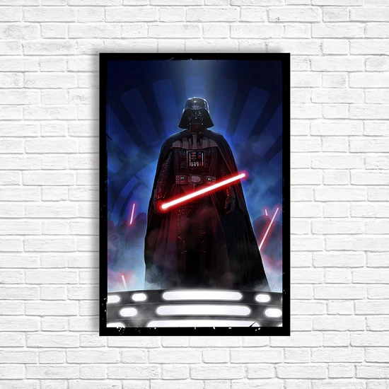 Trend Poster Star Wars Retro Ahşap Poster