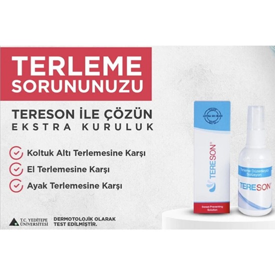Tereson El,ayak ve Koltuk Altı Terleme Önleyici 50 ml Fiyatı Tereson El,ayak ve Koltuk Altı Terleme Önleyici 50 ml Fiyatı