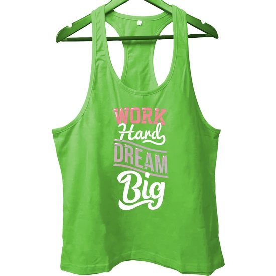 Top Glory Dreambig Fitness Gym Tank Top Sporcu Atleti