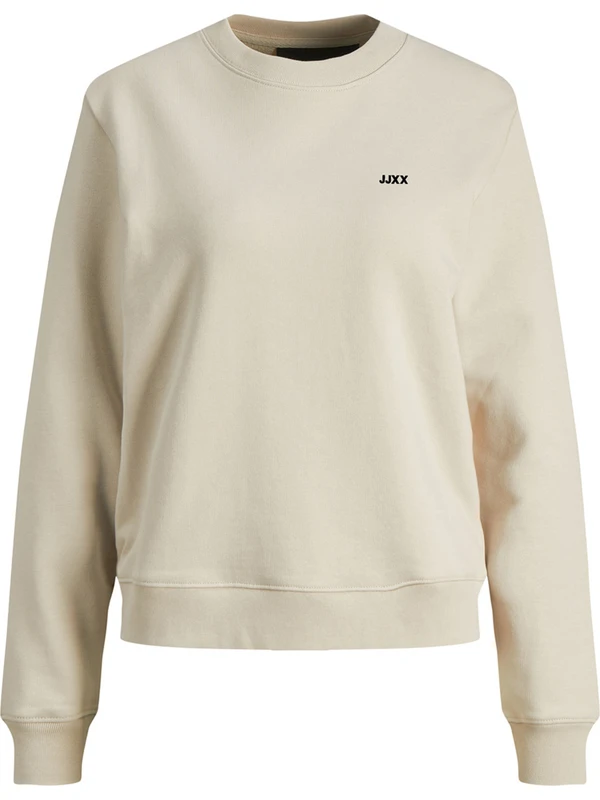 JJXX Jxabbie Kadin Bej Sweatshirt 12223962-Moonbeam