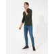 Pierre Cardin Erkek Koyu Yesil Slim Fit Fit Polo Yaka Sweatshirt 50261102-VR079