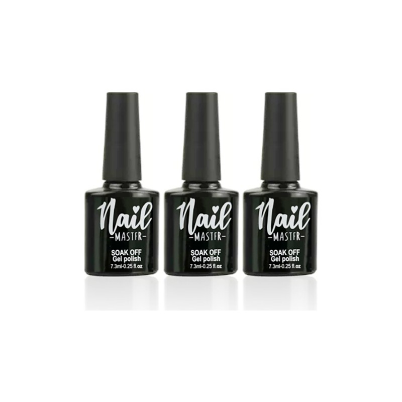 Nail Master Kalıcı Oje Protez Tırnak Top Coat Base Coat Primer 3lü Set