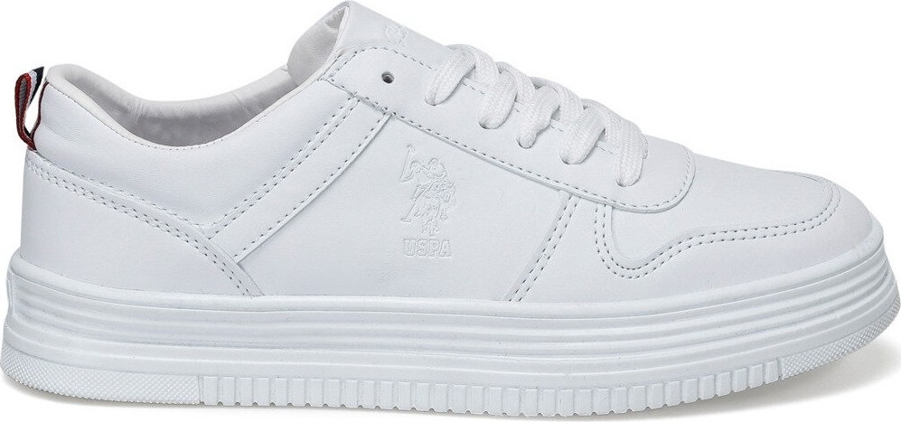 U.S. Polo Assn. Surı Beyaz Kadın Sneaker Kalın Taban Ayakkabı görsel 2
