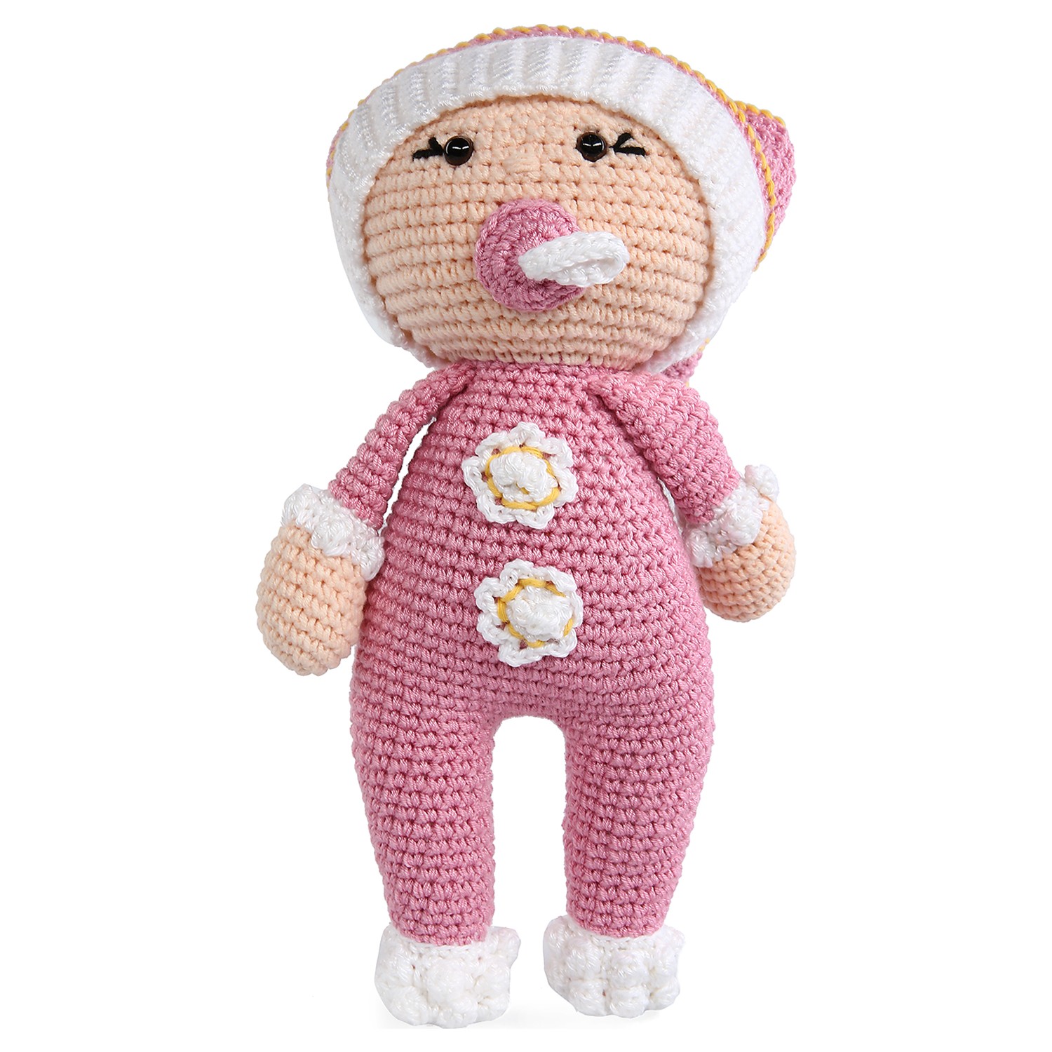 Amigurumi Atölyesi Pembe Emzikli Bebek Amigurumi Fiyatı