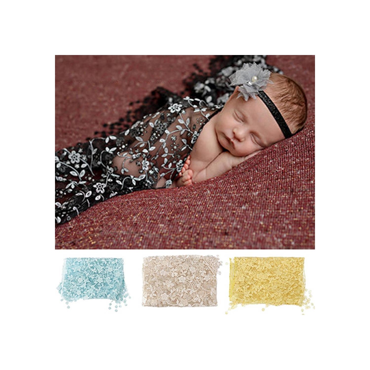 GOB2C Dantelli Bebek Örtüsü Pembe Fiyatı Taksit Seçenekleri