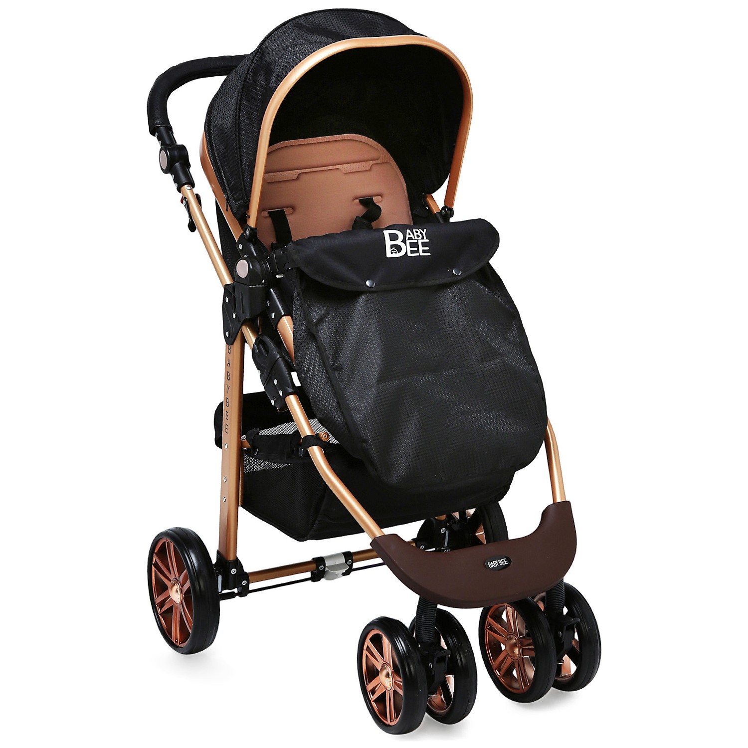 Babybee 540 Gold 3�lü Travel Sistem Bebek Arabası Siyah Fiyatı