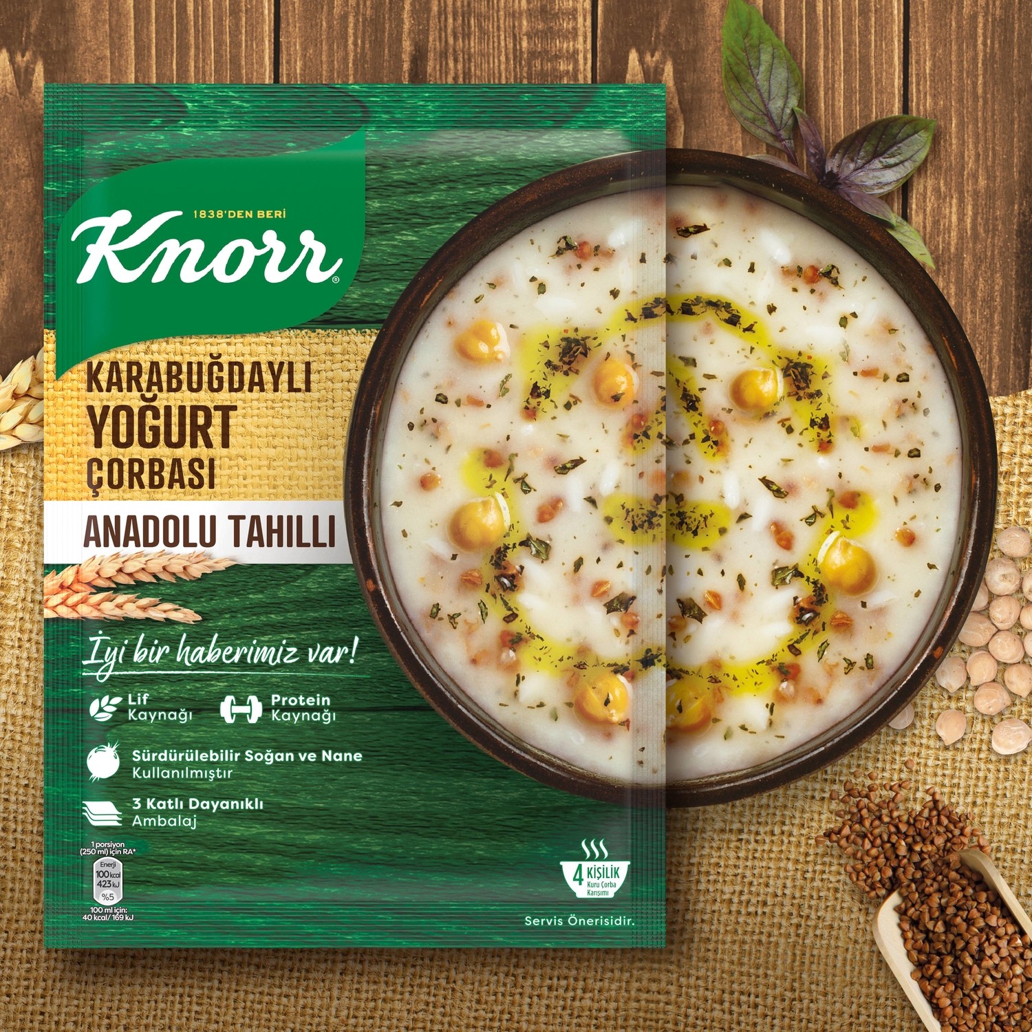 Knorr Karabuğdaylı Yoğurt Çorbası 12 Paket Fiyatı