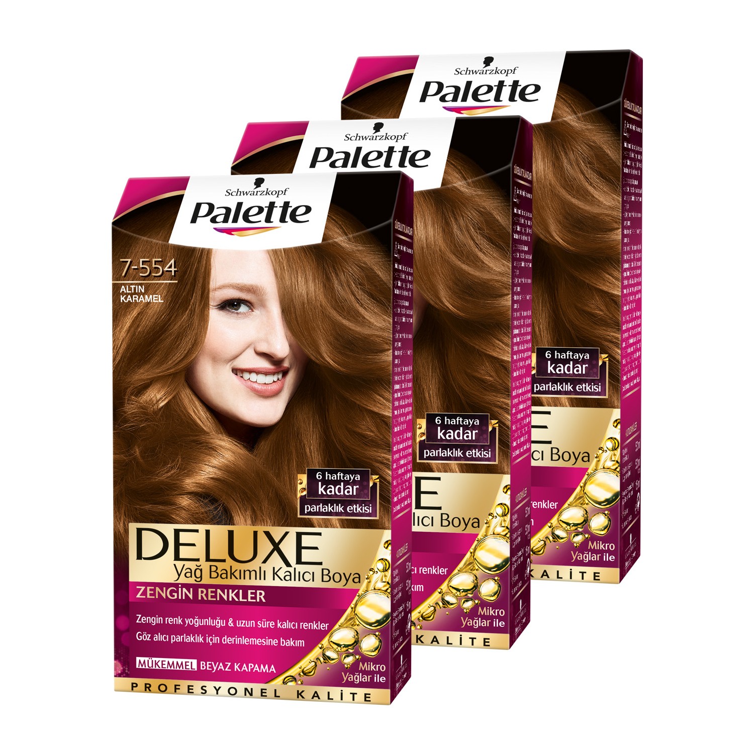 Palette Deluxe 7554 Altın Karamel x 3 Adet Fiyatı