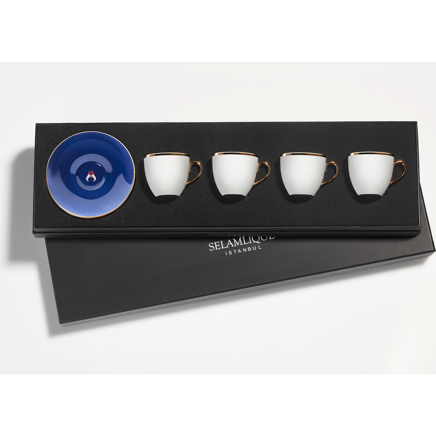 Selamlique 4�lü Classic Blue Türk Kahvesi Fincanı Fiyatı