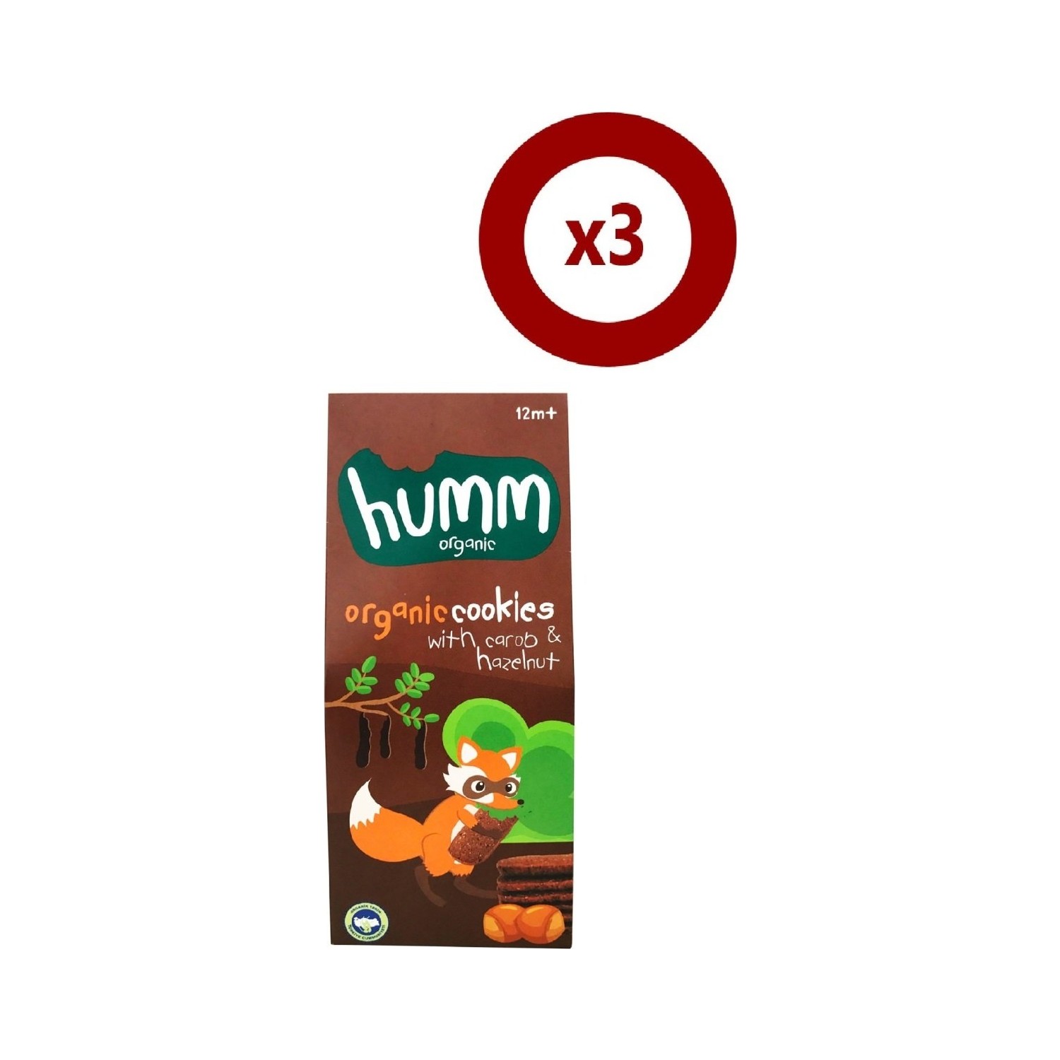 Humm Organik Keçiboynuzlu Fındıklı Kurabiye 55 gr. 3�Lü Set Fiyatı