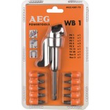 Aeg WB1 Vidalama Köşe Adaptöru + 10 Parça Uç Seti