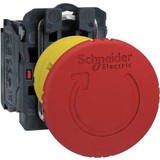 Schneider Electric 40Mm 1Nk Mantar Kafalı Kalıcı Çevir-Çek Acil Durdurma Butonu