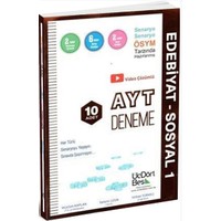Ucdortbes Yayinlari Ayt Edebiyat Sosyal 1 10 Lu Deneme Kitabi