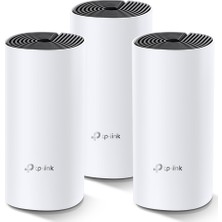 TP-Link Deco M4(3-pack), AC1200 Mbps, Dual-Band, Gigabit Portları, 100 Cihaza Kadar Bağlanılabilirlik, 370 m²'ye Kadar Kapsama, Mobil Uygulama ile Kolay Kurulum, Wi-Fi 5 Mesh Sistemi