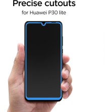 Spigen Huawei P30 Lite Cam Ekran Koruyucu Tam Kaplayan GLAS.tR Slim Full Cover Black - L39GL26019