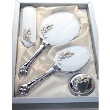 Camomile Buket Ayna Tarak Set Ekru