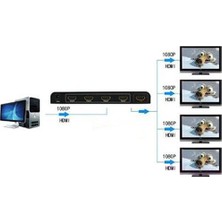 Alfais 4872 Hdmi Switch Splitter 4 Port Çoklayıcı Çoğaltıcı