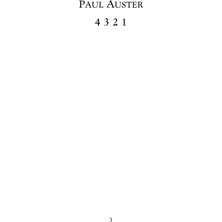 4 3 2 1 - Paul Auster - Paul Auster