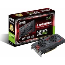 Asus EX-GTX1060-O6G Nvidia Geforce GTX1060 6GB 192Bit GDDR5 PCI-E 3.0 Ekran Kartı