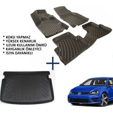 Carx Volkswagen Golf 7 3D Havuzlu Oto Paspas Ve 3D Bagaj Havuzu (2013 Ve Üstü)