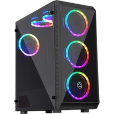 Frisby Coax FC-8890G MidTower ATX Oyuncu Bilgisayar Kasası (Dual-Ring RGB Fan)