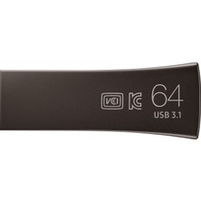 Samsung Bar Plus 64GB 200/30MB/s USB 3.1 USB Bellek Titan Gri MUF-64BE4/APC