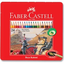 Faber-Castell Kuruboya Metal Kutu 24 Renk (5170115845)
